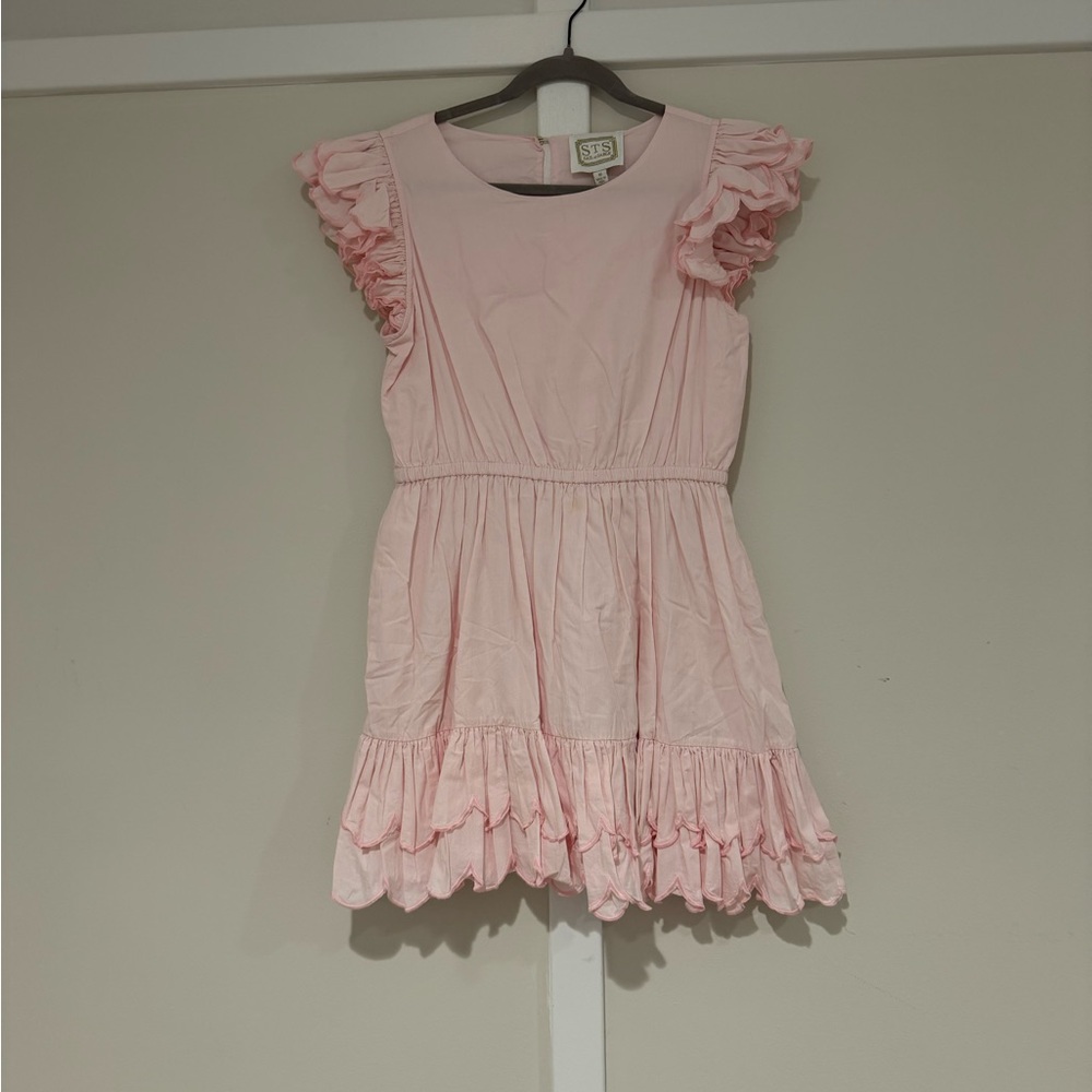 Sail to Sable Light Pink Ruffle Dress - Picture 4 of 6